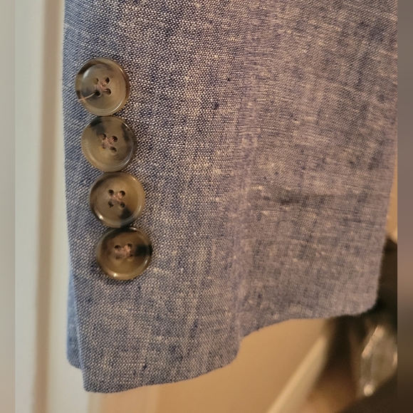 Bar III Chambray Sport Coat Blazer Jacket 36S Men Slim Fit - Picture 4 of 4